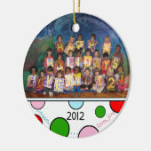 Aangepast voorschoolse feestdag 2 keramisch ornament (Links)