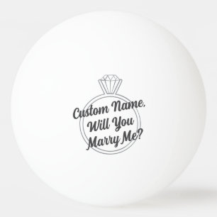 Aangepast Voorstel   Creatieve Wil Je Met Me Trouw Pingpongballen