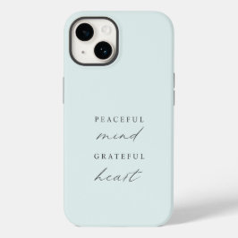 Aangepast vreedzaam denken Grateful Heart Case-Mate iPhone 14 Hoesje
