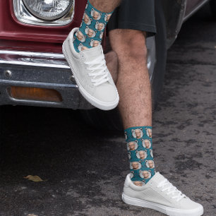 Aangepast Vriendin van Boyvriend Foto Kat Face Sokken