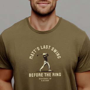 Aangepast vrijgezellenfeest cadeau golfreis bruids t-shirt