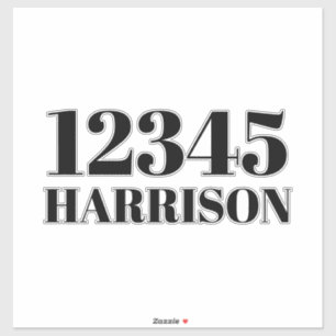 Aangepast vuilnisafval recyclingafval Adres nummer Sticker