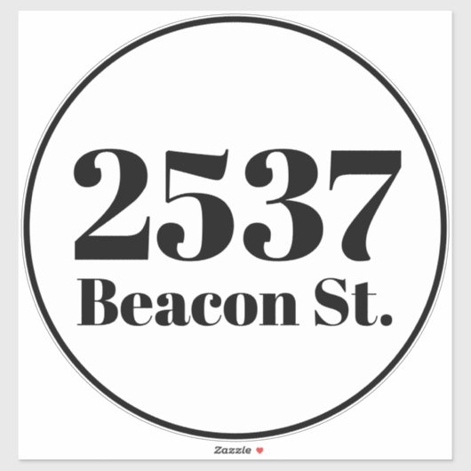 Aangepast vuilnisafval recyclingafval Adres nummer Sticker (Vel)