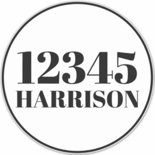 Aangepast vuilnisafval recyclingafval Adres nummer Sticker