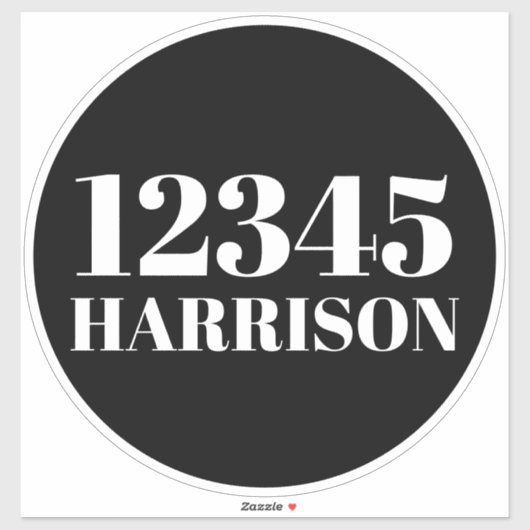 Aangepast vuilnisafval recyclingafval Adres nummer Sticker (Vel)