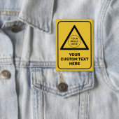 Aangepast waarschuwingsdriehoeksbord button (Insitu)