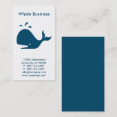 aangepast walvisbedrijf visitekaartje (Voorkant / Achterkant)