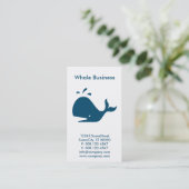 aangepast walvisbedrijf visitekaartje (Staand voorkant)