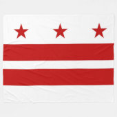 Aangepast Washington DC Fleece Deken (Voorkant (Horizontaal))