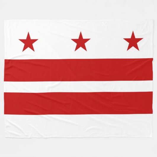 Aangepast Washington DC Fleece Deken (Voorkant (Horizontaal))