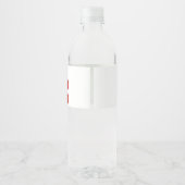 Aangepast Washington DC Waterfles Etiket (Achterkant)