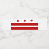 Aangepast Washington DC Waterfles Etiket (Enkel label)