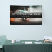 Aangepast wasprogramma voor auto's spandoek (Beurs)