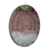 aangepast wasroze en wit dartbord (Voorkant Links)