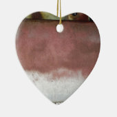 aangepast wasroze en wit keramisch ornament (Rechts)