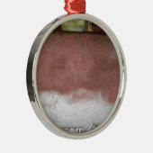 aangepast wasroze en wit metalen ornament (Rechts)