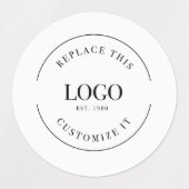 Aangepast waterdicht bedrijfslogo  labels (Design 1)