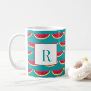 Aangepast watermeloen-blauw koffiemok