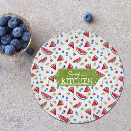 Aangepast watermeloen snijplank