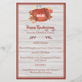 Aangepast Waterverf pompoen Thanksgiving grijs men (Voorkant)