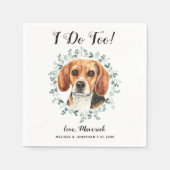 Aangepast weddenschap als huisdier dat ik doe met  servet (Voorkant)