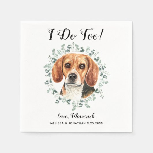Aangepast weddenschap als huisdier dat ik doe met  servet (Voorkant)