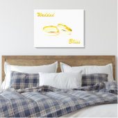 Aangepast weduwde Bliss Rings Wrapped Canvas (Insitu (Slaapkamer))