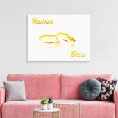 Aangepast weduwde Bliss Rings Wrapped Canvas (Insitu (Woonkamer))