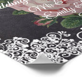 Aangepast welkom bij het huwelijk van het Roos van Poster (Hoek)