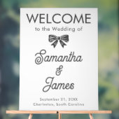 Aangepast welkom – Script & Serif Name Sign Acryl Bord (Neutraal)