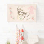 Aangepast welkomstteken van Elegant Spa Party Spandoek (Insitu)