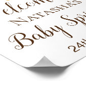 Aangepast welkomstteken voor Baby springen Poster (Hoek)