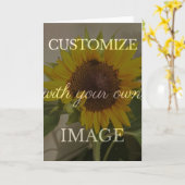 Aangepast Wenskaart Kaart (Gele Bloem)