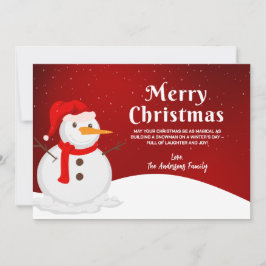 Aangepast Wenskaart voor Kerstmis Feestdagenkaart