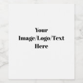 Aangepast Wijn Etiket (Enkel label)