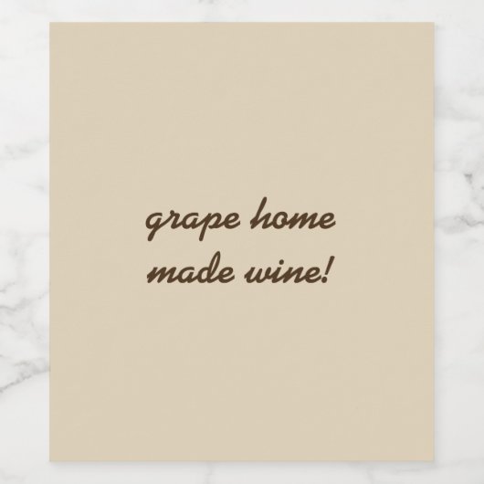 Aangepast wijnflesetiket wijn etiket (Enkel label)