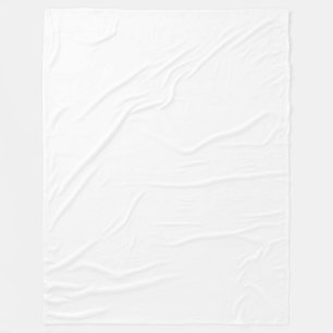Aangepast wit eenvoudig ontwerp Voeg foto of tekst Fleece Deken