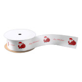 Aangepast wit kerstlint met kersttint lint (Spoel)