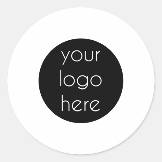 Aangepast wit label voor zakelijk Logo (Voorkant)