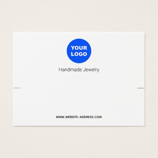 Aangepast Witte Logo-kraanplaatjes toevoegen Visitekaartje (Voorkant)