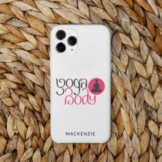 Aangepast Yoga-lichaam met Yoga Pose Grafisch iPhone 13 Pro Hoesje