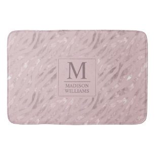 Aangepast Zachte Blos Roze Licht Gouden Glitter Pa Badmat