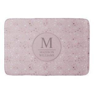 Aangepast Zachte Blush Roze Licht Gouden Glitter P Badmat