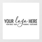 Aangepast zakelijk bedrijfslogo winkelglas raamsticker (Vel)