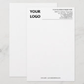 Aangepast zakelijk briefpapier voorbeeld (Voorkant / Achterkant)