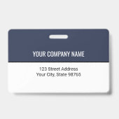 Aangepast zakelijk logo barcode personeelsfoto badge (Achterkant)