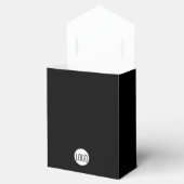 Aangepast zakelijk logo Bedankt QR-code Zwart Bedankdoosjes (Geopend)