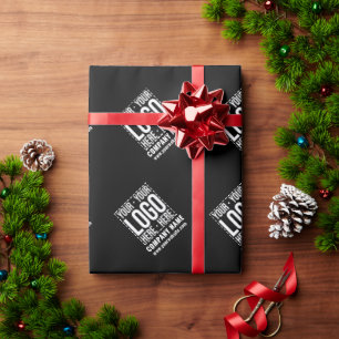 Aangepast Zakelijk Logo Bedrijfs- Modern Cool Cadeaupapier