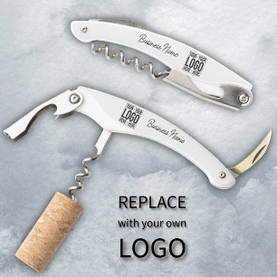 Aangepast Zakelijk Logo Bedrijfs Modern Cool Kurkentrekker