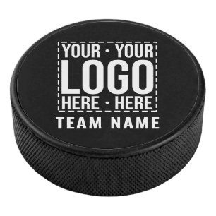 Aangepast zakelijk logo Bedrijfsmodern koel Hockey Puck